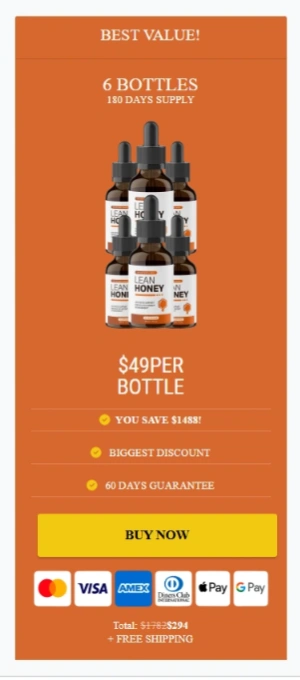 LeanHoney- 6 Bottle